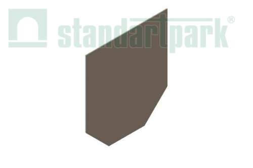 Заглушка торцевая стальная ЗЛВ-10.14.13-Б-ОС для лотка водоотводного бетонного 6101, Стандартпарк